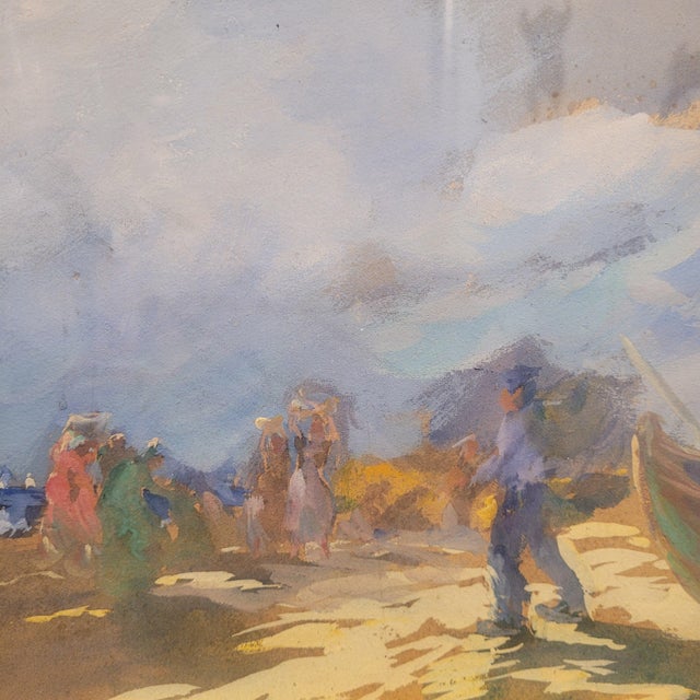 S. Nanzy, Squall in the Landes, 1890, Gouache and Watercolor on Cardboard, Framed For Sale - Image 16 of 18