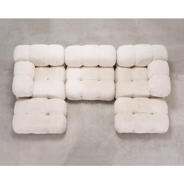 1970s Mario Bellini "Camaleonda" Boucle Sofa by B&b Italia Set of 5 For Sale - Image 5 of 18