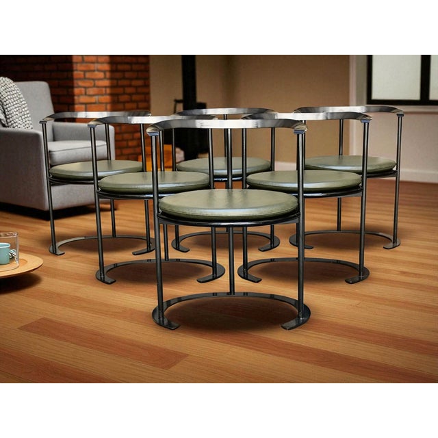 Forest Green Vintage Italian Catilina Chair by Luigi Caccia Dominioni for Azucena, 1970s For Sale - Image 8 of 9