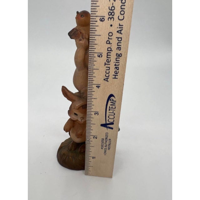 Vintage Jerrandiz Wooden Carved Figurine "Helping Hands" For Sale - Image 9 of 11