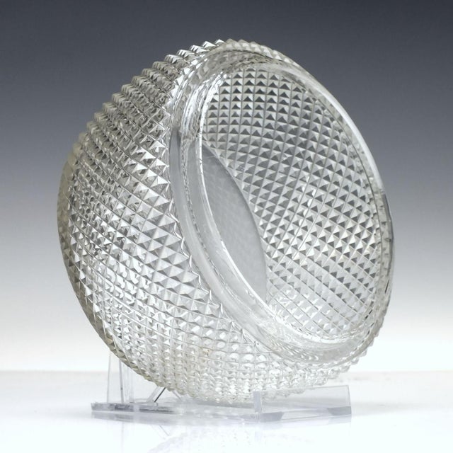 Antique Victorian Glass Butter Cooler and Stand, 1860s, Set of 2 For Sale - Image 4 of 10