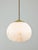 Mid-Century Modern Italian Pendant Lamp in Brass and Opaline For Sale - Image 15 of 15