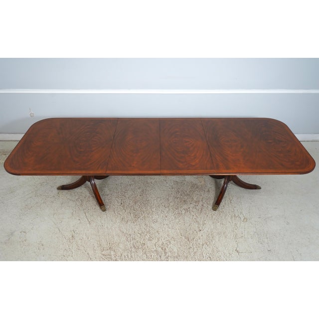 Jonathan Charles Large Mahogany Dining Room Table For Sale - Image 14 of 18