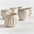 With an eclectic mix of organic forms, this set of six mini pots are simply adorable. What makes them so unique is the...