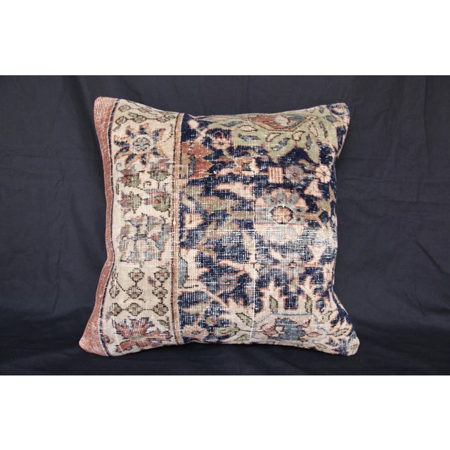 Here i am listing a 100% Handmade double knotted rug pillow cover, made from Vintage rug This’s a modern design and...