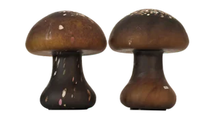 Mushroom-Shaped Glass Table Lamps by Monica Backström for Kosta Boda, 1960s, Set of 2