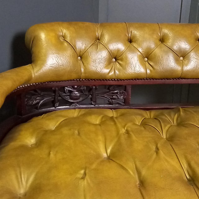 Victorian Chesterfield Reading Bench For Sale - Image 10 of 16