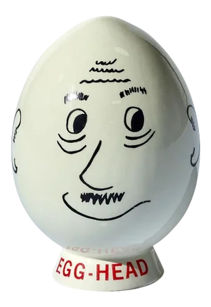 Vintage Ceramic Egghead