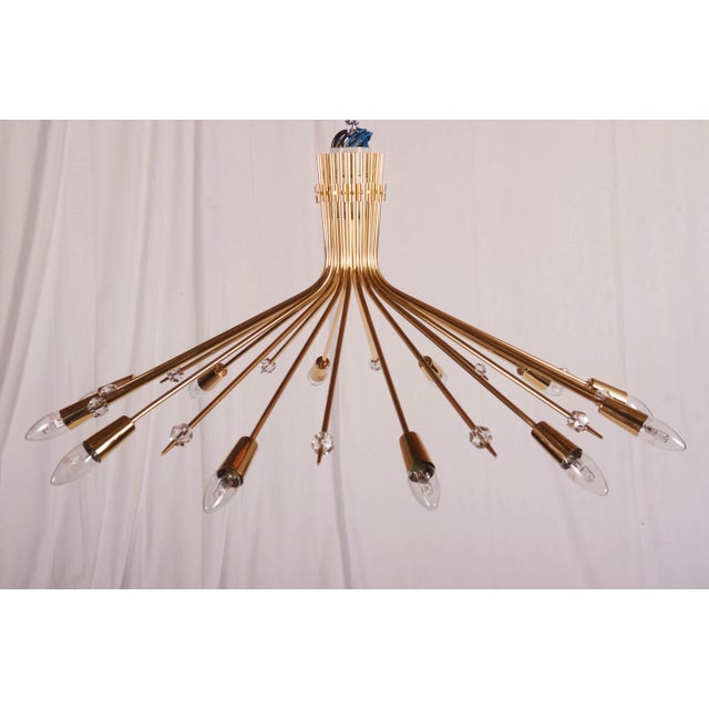 Austrian Stella Chandelier by J. T. Kalmar, 1950s For Sale - Image 10 of 10