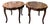1980s Karges Furniture French Provincial Burled Walnut End Tables, a Pair For Sale