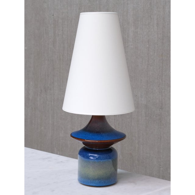 Table Lamps in Glazed Stoneware by Einar Johansen for Søholm, Denmark, 1960s, Set of 2 For Sale - Image 6 of 13