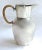 Vintage; 1910-1960, Mid-Century Modern, WMF, German, silverplated pitcher with flip-top lid and spout. Handle has reed...