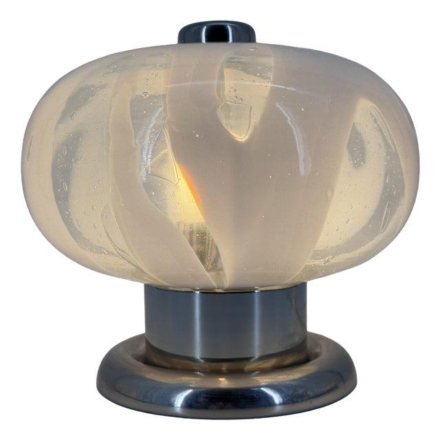 Mid-Century Table Lamp in Murano Glass, Italy, 1970s For Sale