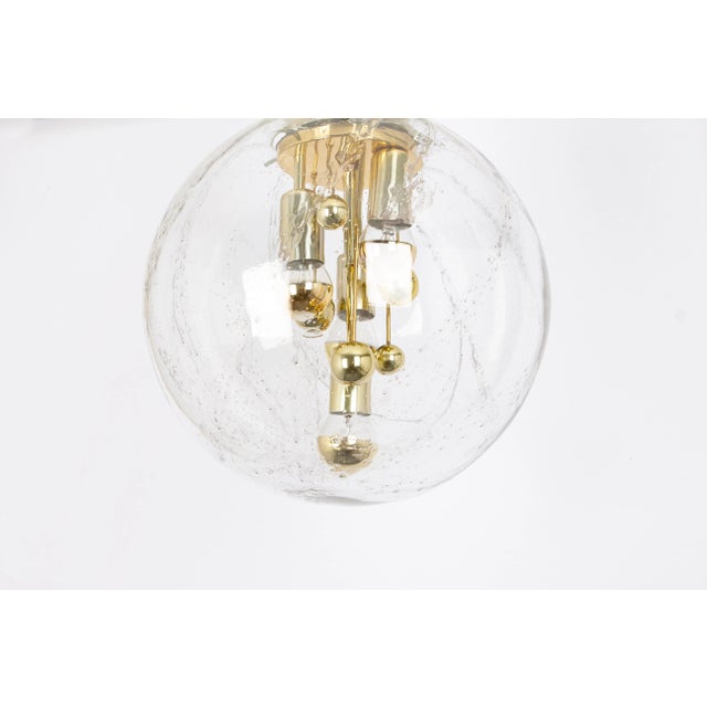 Large Sputnik Ball Flush Mount by Doria, 1970s For Sale - Image 3 of 6