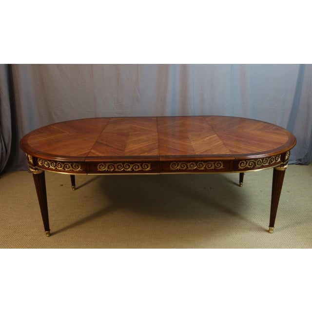 Large Marquetry Dining Table For Sale - Image 3 of 13