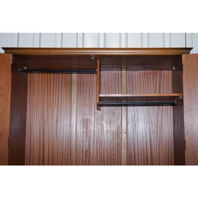English Art Deco Style Walnut Double Door Wardrobe from Dillon For Sale - Image 11 of 18