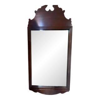 Antique Solid Mahogany Mirror by Mahogany Association Inc. For Sale