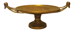 1960s Solid Brass Maitland Smith Perseus Footed Centerpiece Zeus Handled Tazza