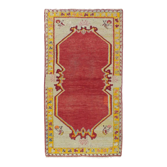 Antique Oushak Rug 2'4'' x 4'6'' For Sale