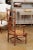 Late 19th Century French Cherry Wood Armchair with Rush Seat and Sheaf Back For Sale - Image 9 of 13