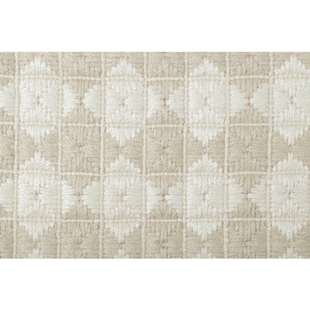 Contemporary Contemporary Gift-Sized Cotton Flatweave in Beige by Rug & Kilim, India For Sale - Image 3 of 4