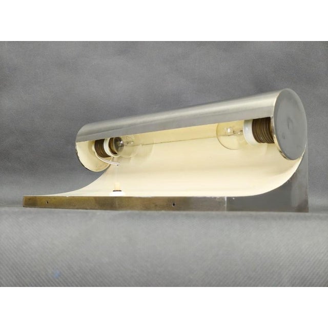 Bauhaus Nickel Wall Lights, Czechoslovakia, 1930s, Set of 2 For Sale - Image 12 of 16