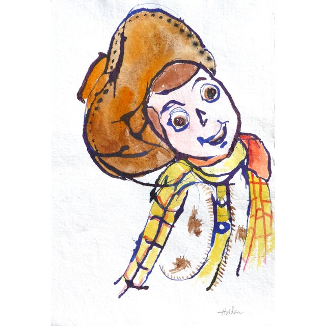 "Lucky Luc" Contemporary Pop Art Style Watercolor Painting by Martha Holden For Sale In Los Angeles - Image 6 of 6