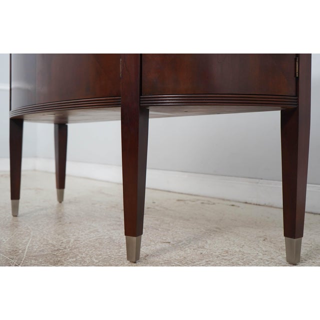Brown Ethan Allen Inlaid Buffet Server For Sale - Image 8 of 18