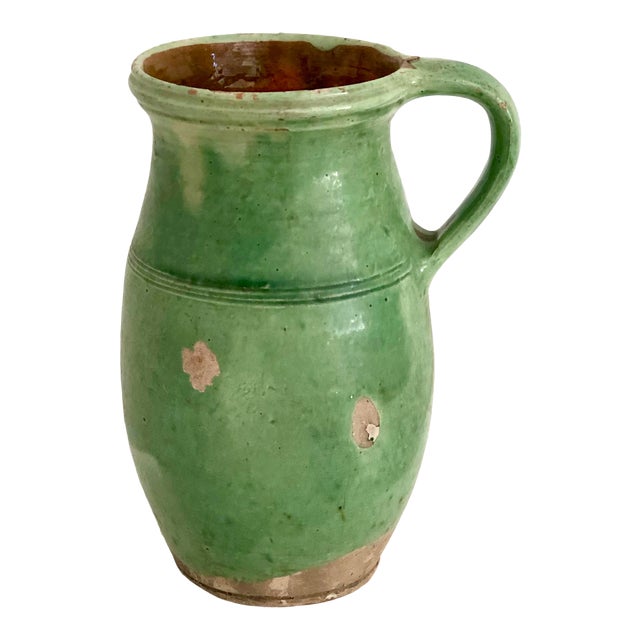 Antique French Country Pottery Water Jug Chairish
