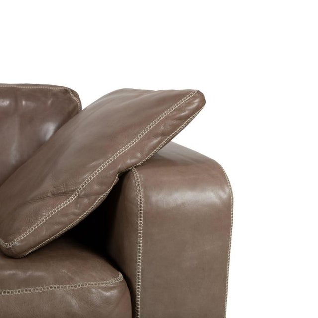 Animal Skin Valentino Corner Sofa in Brown Leather from Machalke For Sale - Image 7 of 17