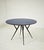Round Table in Blue Glass, Wood and Black Metal, Italy, 1950s For Sale - Image 10 of 15