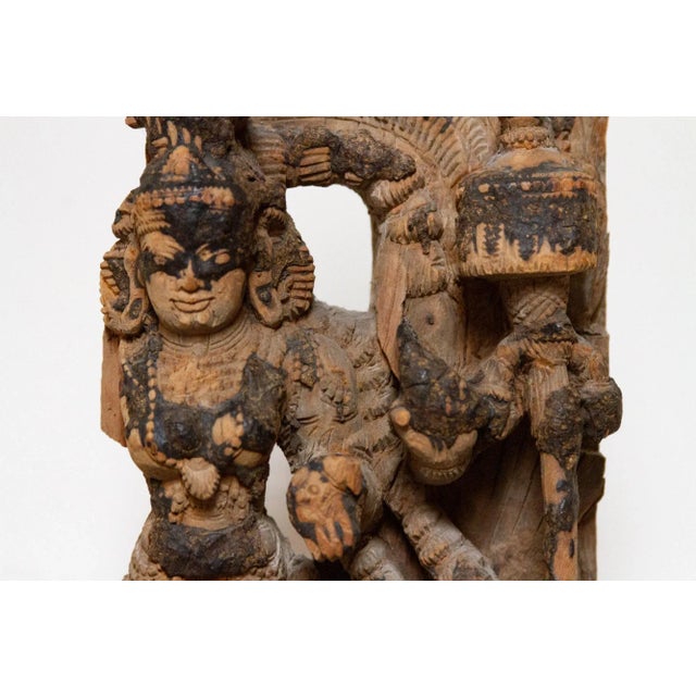 Ancient Indian Temple Parvati Carving For Sale - Image 9 of 10