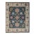 9x12 Sarrah Oushak Charcoal Traditional Geometric Hand Knotted Wool Carpet Rug For Sale