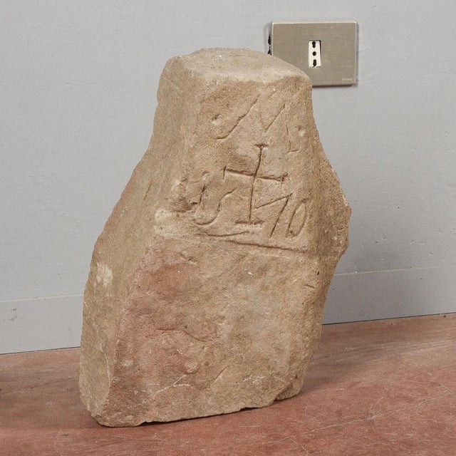 Stone Fragment with Engravings For Sale - Image 4 of 8