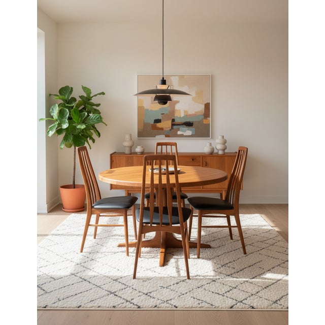 1960s Eva Chair in Teak with Leather by Niels Kofoed for Koefoeds Møbelfabrik, 1960s For Sale - Image 5 of 18