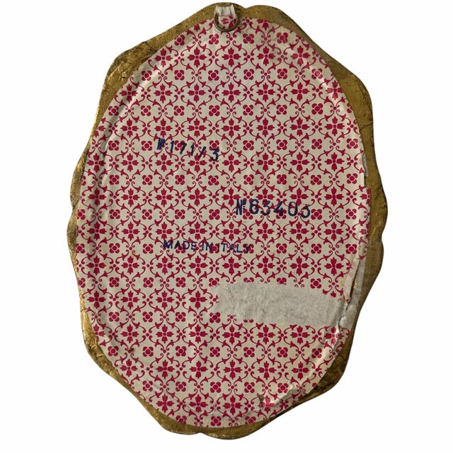 Offering this 1950's horse-drawn covered wagon lithograph print from Italy. Design: The print is housed in an ornate,...