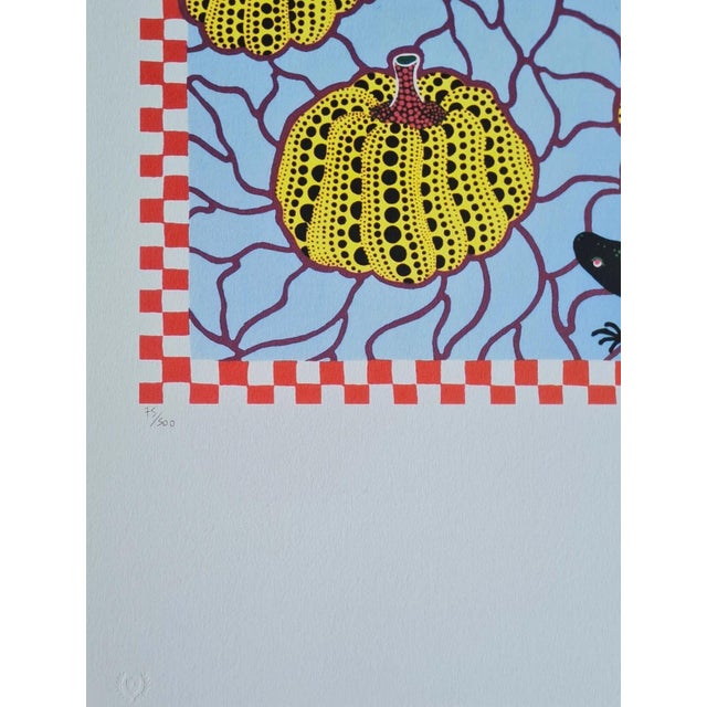 Printmaking Materials After Yayoi Kusama, Black Lizards, Lithograph, 1990s Reproduction For Sale - Image 7 of 9