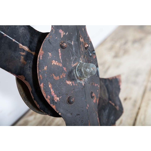 Large Antique French Clock Tower Hands in Copper For Sale - Image 4 of 17