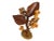 Mid 20th Century Modern Tall Carved Wood Floral Arrangement Art Sculpture For Sale - Image 6 of 11