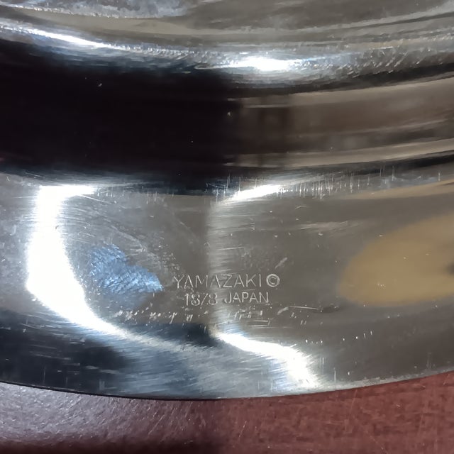 Vintage Yamazaki Stainless Steel Serving Tray 18/8, Relish Party Trays For Sale - Image 11 of 11
