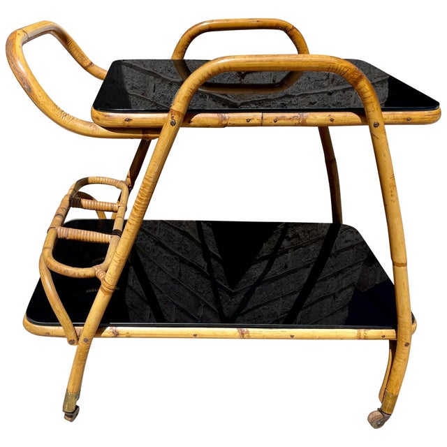 Bamboo Trolley Cart For Sale - Image 9 of 18
