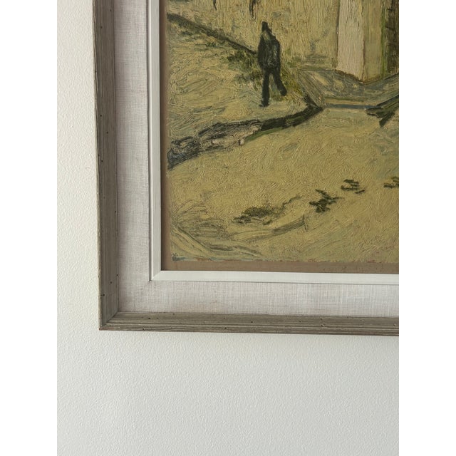 Green Late 20th Century Framed Van Gogh Reproduction "Railway Bridge Over Avenue Montmajour, Arles" For Sale - Image 8 of 10