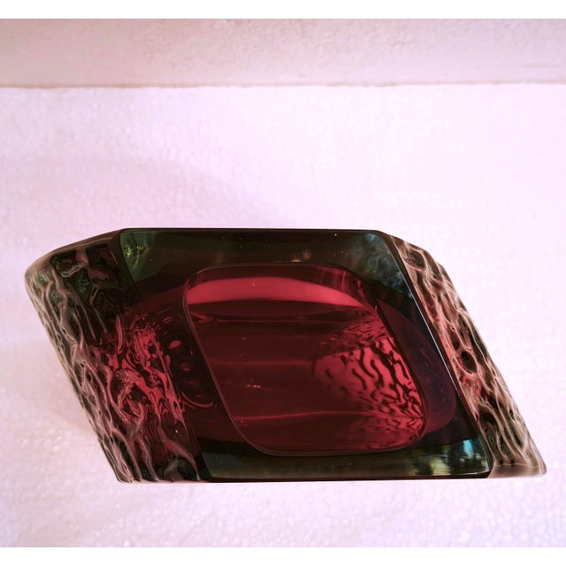 1960s Large Murano Sommerso Glass Oliva Vase from Alessandro Mandruzzato, Italy, 1960s For Sale - Image 5 of 17