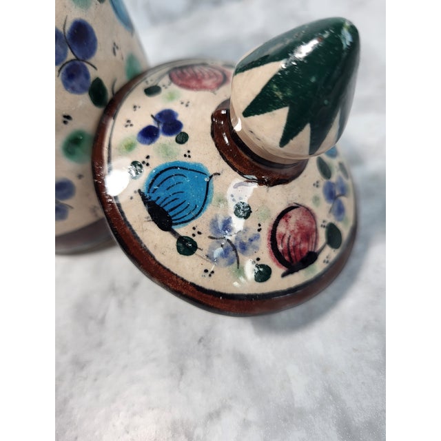 Vintage Mexico Tonala Stoneware Pottery Lidded Jar Folk Art For Sale In San Francisco - Image 6 of 12