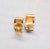 Napier Vintage 1970s Signed Napier Goldtone Florentine Finish Half Hoop Clip Earrings-2 Pieces For Sale - Image 4 of 6