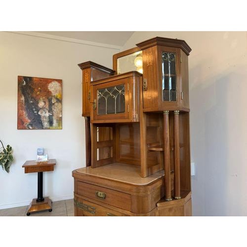 Art Nouveau Columned Cabinet, 1890s For Sale - Image 5 of 14