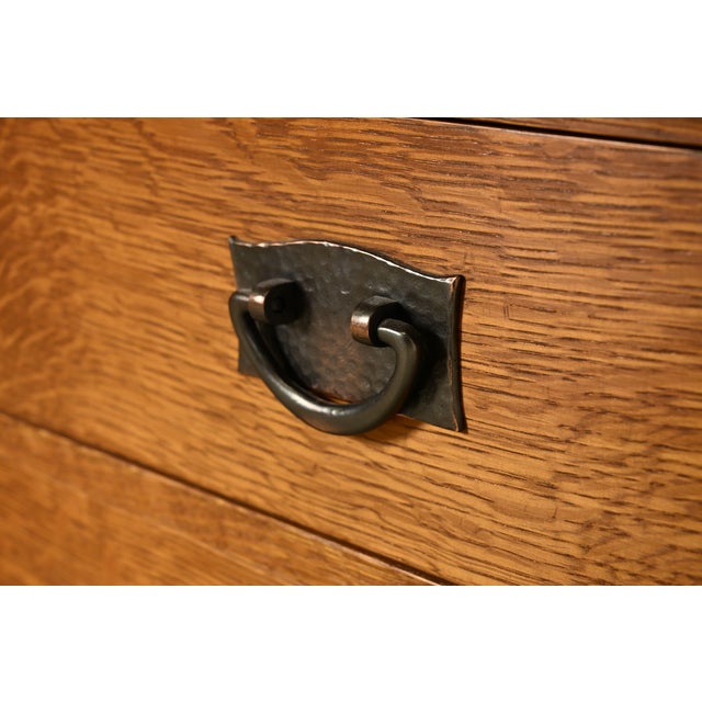Stickley Mission Oak Arts & Crafts Nightstand or Bachelor Chest For Sale - Image 9 of 16