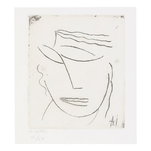 Alexej von Jawlensky, Kopf (Ergeben), 1923/2014, Original Etching, Posthumous Limited Edition Print For Sale
