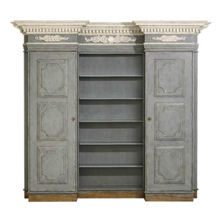 Tara Shaw for Century Furniture Grande Fountainebleau Bibliotheque-Slate For Sale