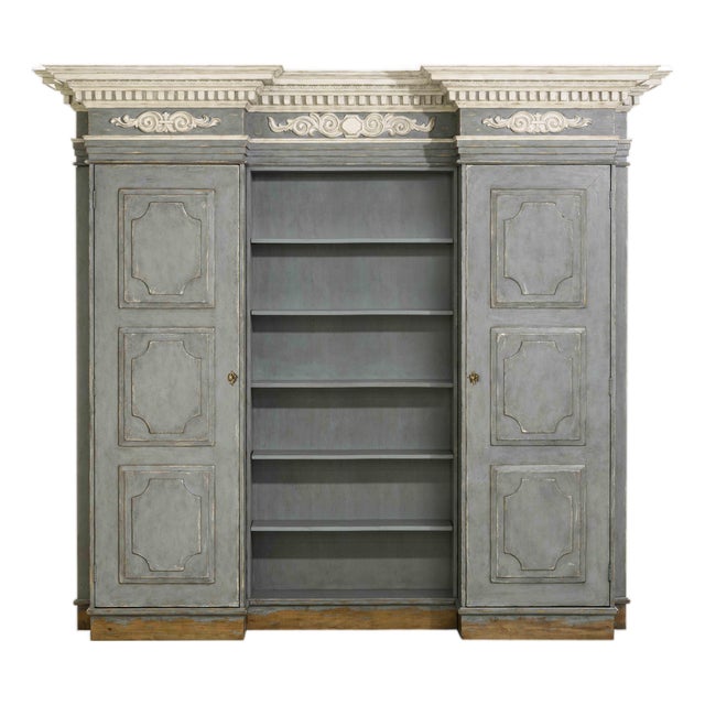Tara Shaw for Century Furniture Grande Fountainebleau Bibliotheque-Slate For Sale